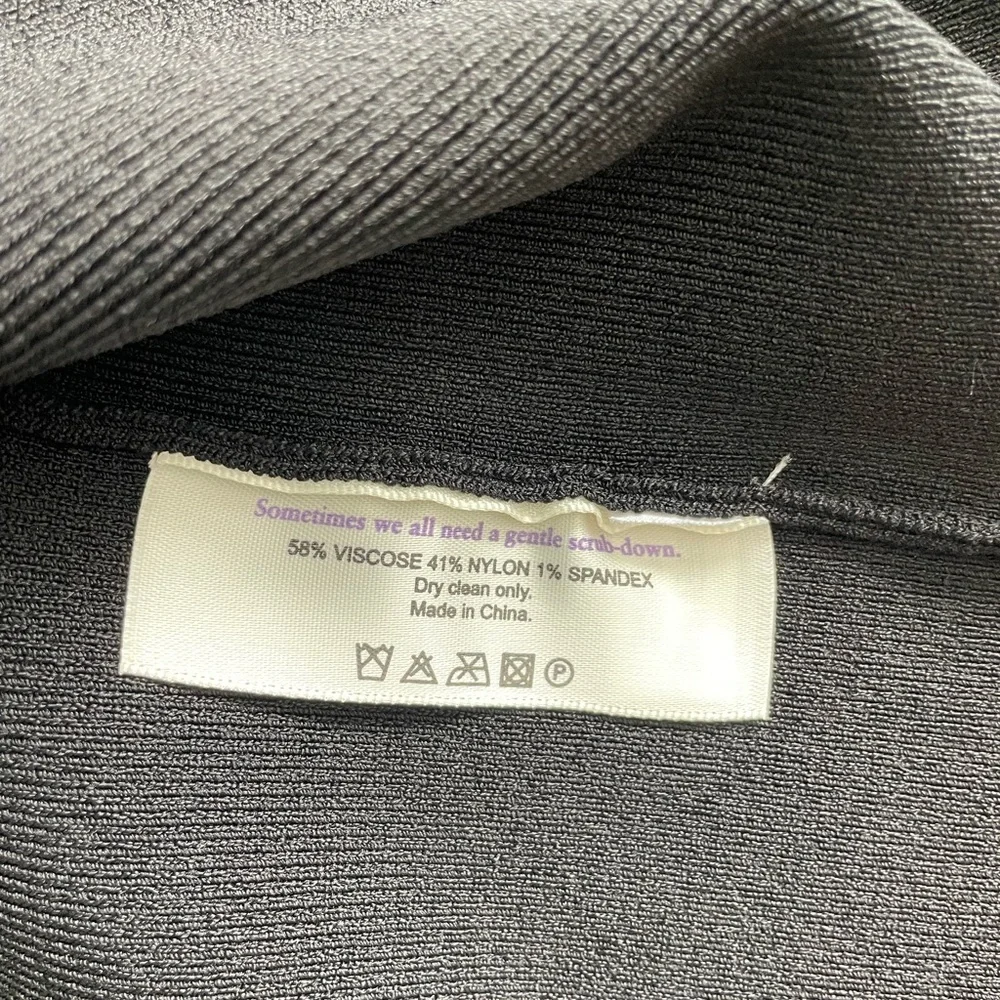 MM Lafleur "Sant Ambroeus" Jardigan Black Cropped Open Front Cardigan Jacket - Picture 13 of 17